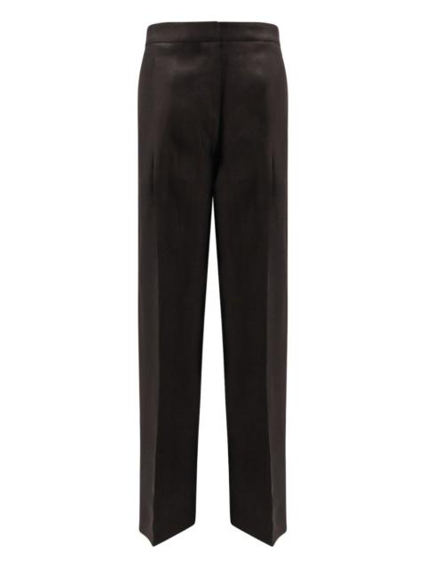 LARDINI flat-front trousers