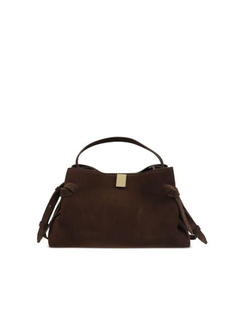 Yuzefi Gyoza knot leather tote bag