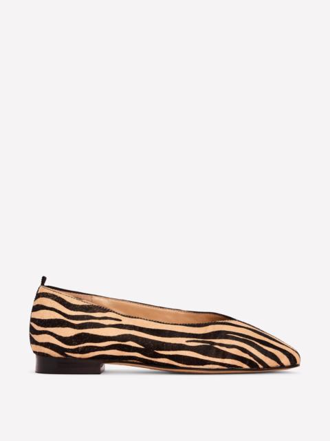 BODEN High Cut Stitch Detail Flats-Black/White