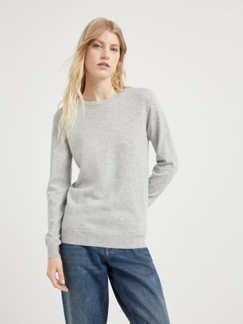 Cashmere sweater with monili