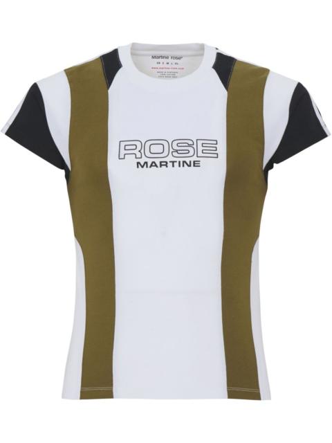 Martine Rose shrunken panelled T-shirt