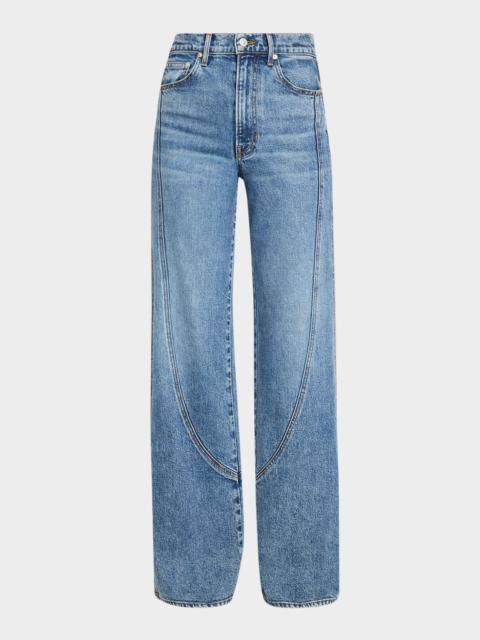 VERONICA BEARD Taylor Godet Wide-Leg Jeans