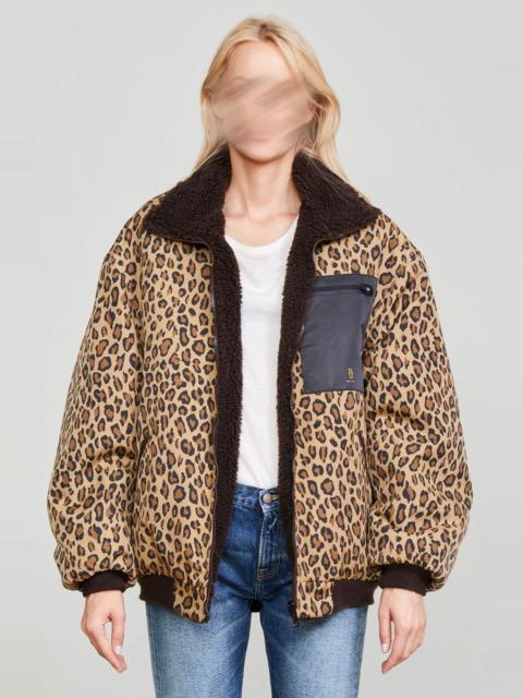 BACKZIP WINDBREAKER - PRINTED LEOPARD