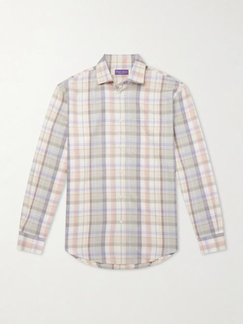 Ralph Lauren Checked Hemp and Cotton-Blend Twill Shirt