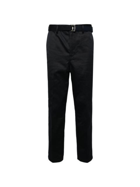 sacai low-rise slim-fit trousers
