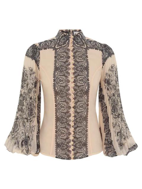 Zimmermann SUNRAY PLEATED BLOUSE