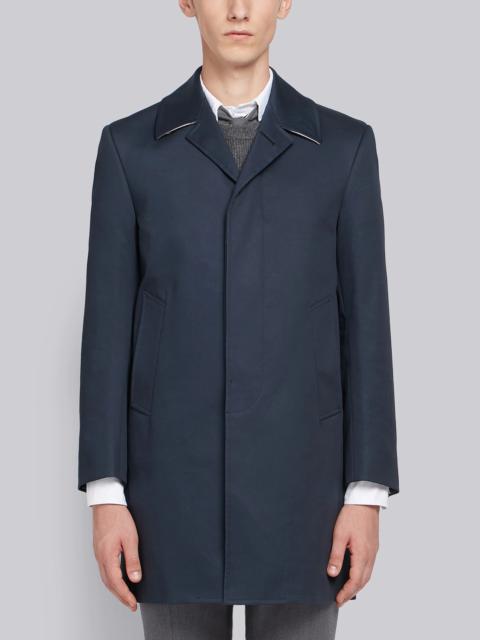 Thom Browne Navy Mackintosh Bal Collar Classic Overcoat