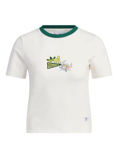 adidas (WMNS) adidas Originals x Disney Dumbo T-Shirts 'White' IN1060