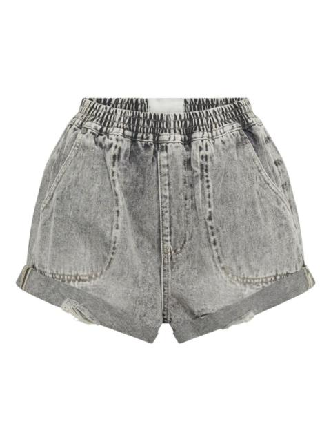 ONE TEASPOON Hunters elasticated denim shorts