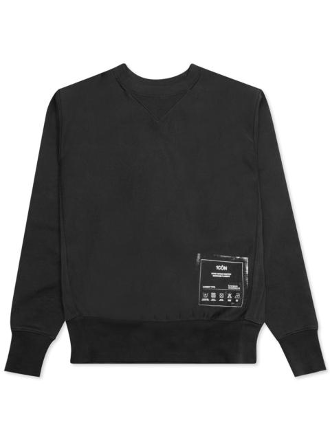 Maison Margiela MAISON MARGIELA PATCH SWEATER - ANTHRACITE