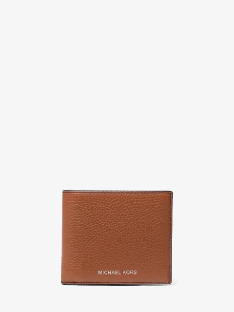 MICHAEL KORS Cooper Pebbled Leather Billfold Wallet