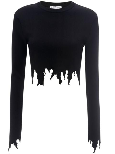 JW Anderson laser-cut fine-ribbed jumper