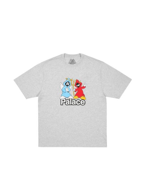PALACE RIGHT AND WRONG T-SHIRT GREY MARL