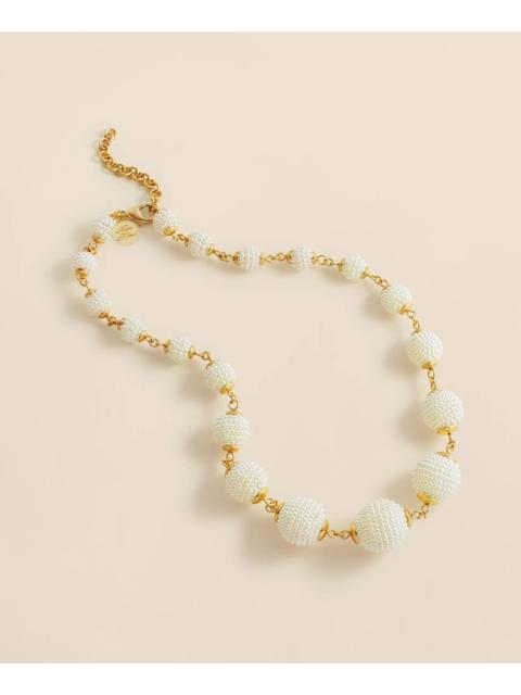 Brooks Brothers Gold-Toned Faux-Pearl-Sphere Necklace