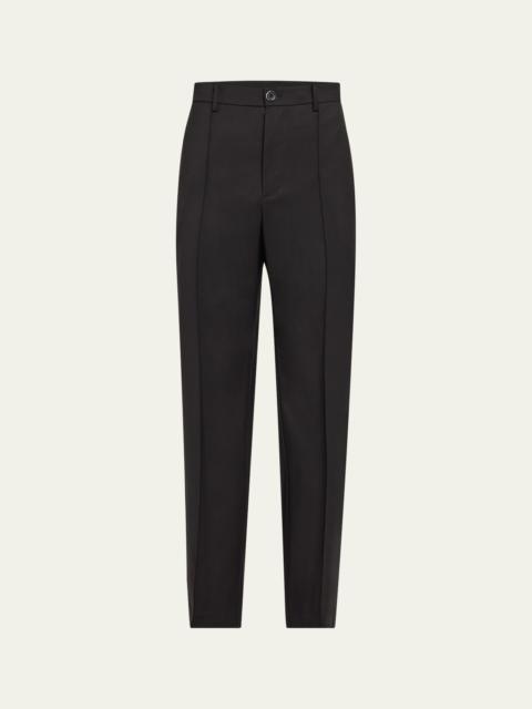 Helmut Lang Men's Relaxed-Fit Pleated Suit Trousers