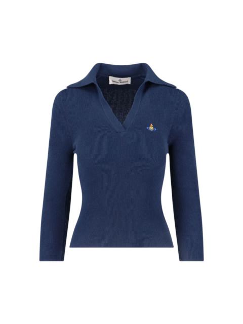 Vivienne Westwood BEA CROPPED V-NECK | REVERSIBLE