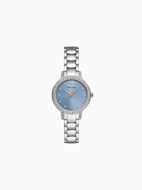 EMPORIO ARMANI Three-Hand Stainless Steel Watch