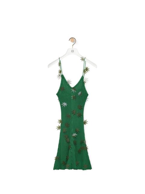 Loewe Leaf strappy dress in viscose