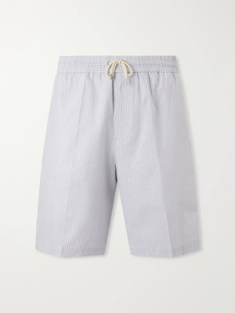 Paul Smith Straight-Leg Striped Cotton Drawstring Shorts