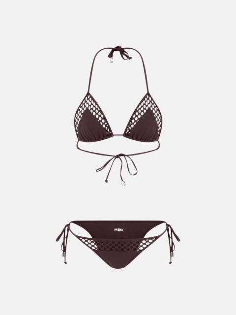 THE ATTICO DARK BROWN BIKINI
