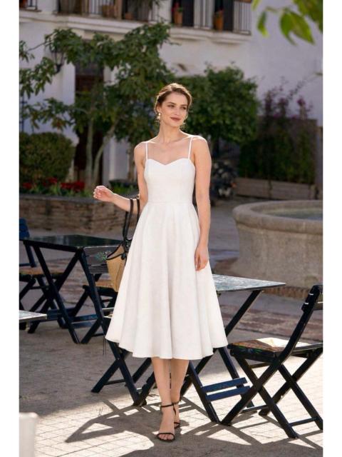 Gaâla Bardot Linen Dress