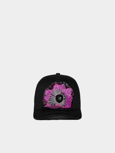 DSQUARED2 GOTHIC FLOWER BASEBALL CAP