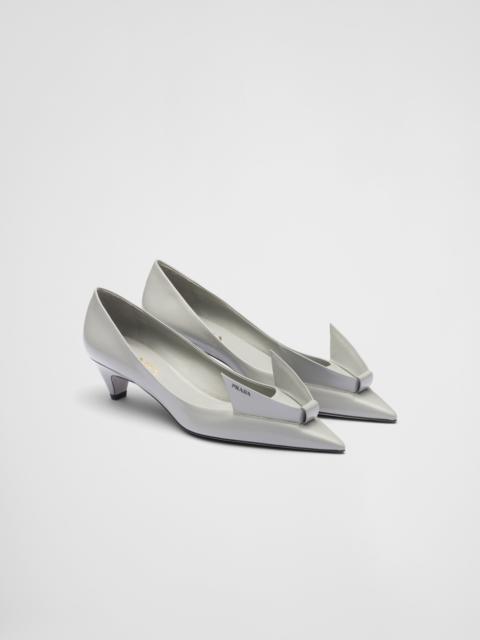 Prada Brushed leather pumps