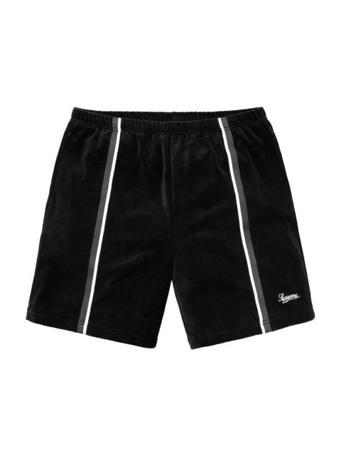 Supreme Supreme Velour Warm Up Short Black