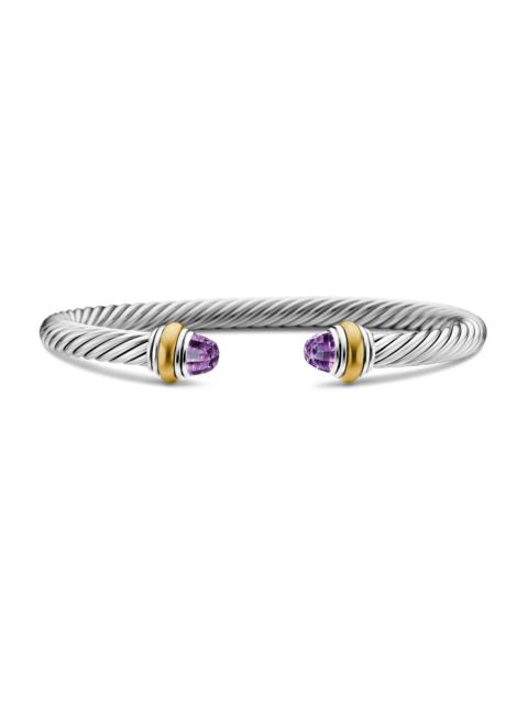 DAVID YURMAN Women's Cable Classics Color Bracelet with 14K Yellow Gold - Amethyst