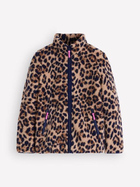 BODEN Alnwick Borg Jacket-Light Taupe, Brushed Animal
