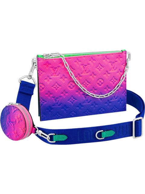 Louis Vuitton Louis Vuitton Trio Pouch Taurillon Illusion Blue/Pink