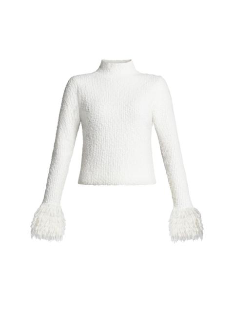 Aje. textured-finish top