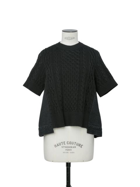 sacai Denim x Cotton Knit Pullover