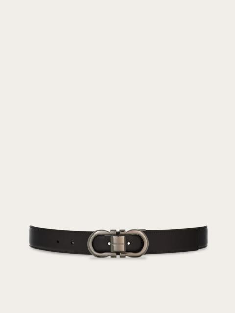 Reversible and adjustable Gancini belt