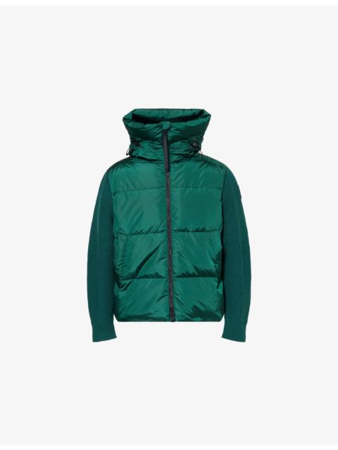 Canada Goose Hy-Bridge Grove Contrast-Knit Shell-Down Jacket