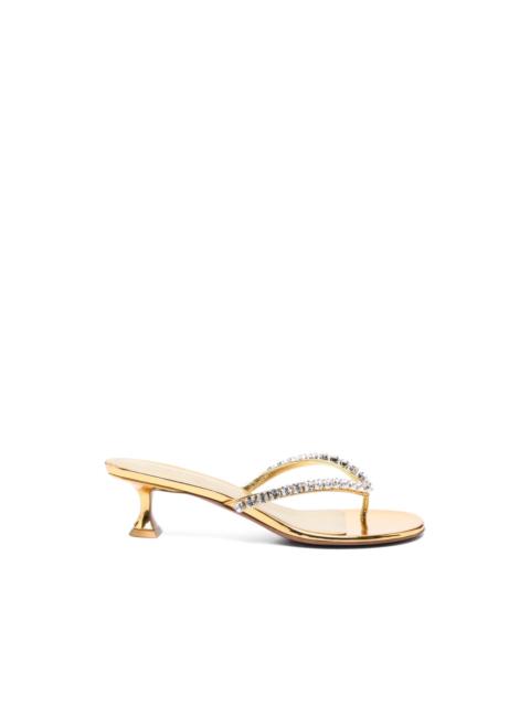 Amina Muaddi Gigi crystal-embellished heeled sandals