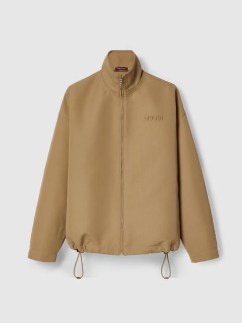 Acetate Gabardine bomber jacket