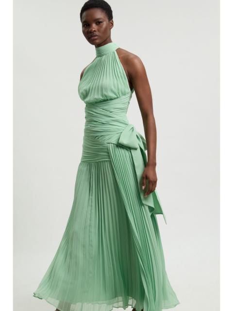 KAREN MILLEN Crinkle Chiffon Halterneck Top