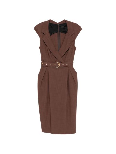 PINKO Amadine belted midi dress
