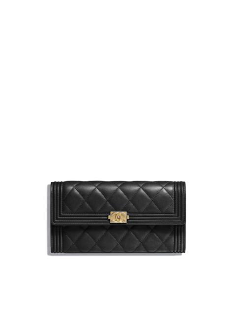 CHANEL BOY CHANEL Long Flap Wallet