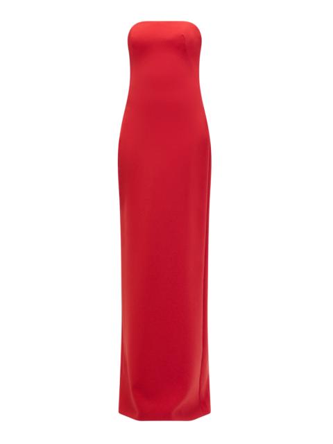 AMSALE Stretch Crepe Column Dress
