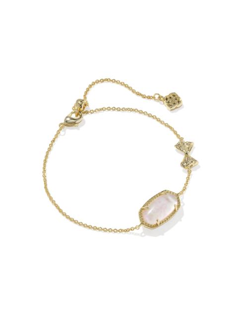 KENDRA SCOTT Kendra Scott x LoveShackFancy Bow Gold Elaina Delicate Chain Bracelet