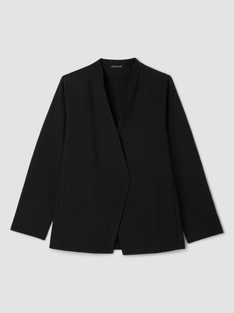 EILEEN FISHER Organic Cotton Pucker Angled Jacket