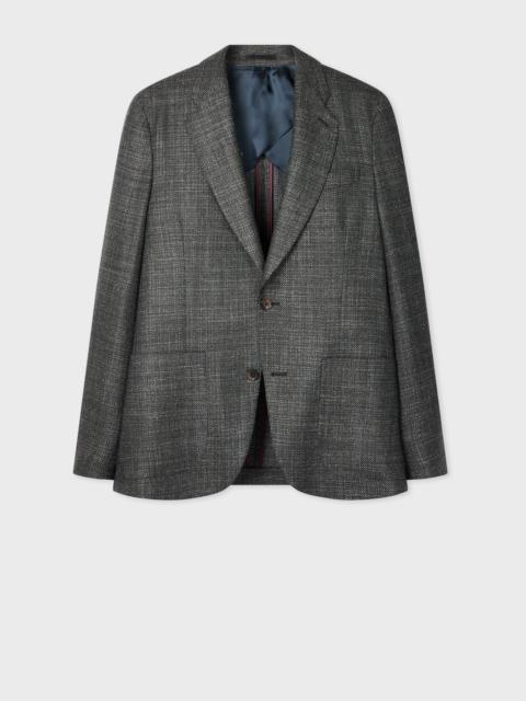 Paul Smith Grey Wool-Silk Buggy-Lined Blazer