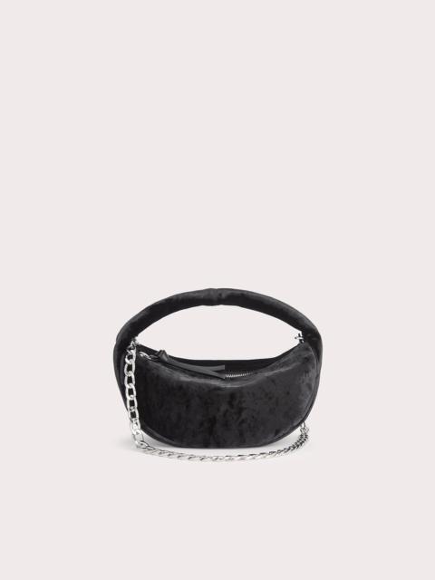 【送料&関税込】By Far Baby Cush Black Crushed Velvet Handba BY FAR Baby Cush Black Crushed Velvet | REVERSIBLE