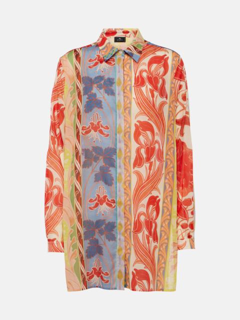 Etro Printed cotton shirt