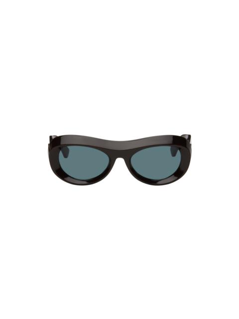 Brown Oval Sunglasses