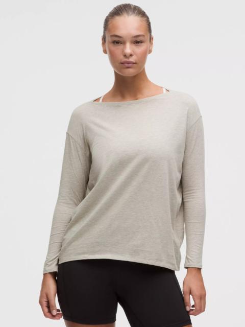 lululemon Back In Action Organic Cotton-Blend Long-Sleeve Shirt