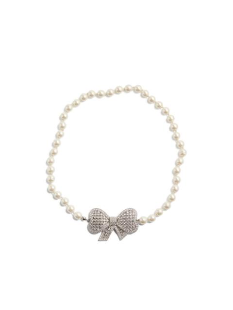 Valentino Trop Chou necklace in metal, baroque glass beads, and Swarovski® crystals
