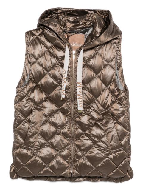 Max Mara hooded quilted gilet